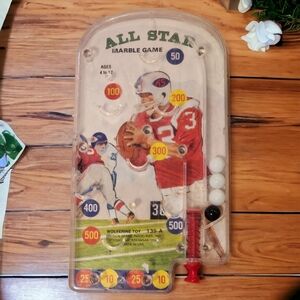 Vintage Football Marble Pinball Game by Wolverine Toy USA Antique, Made in USA
